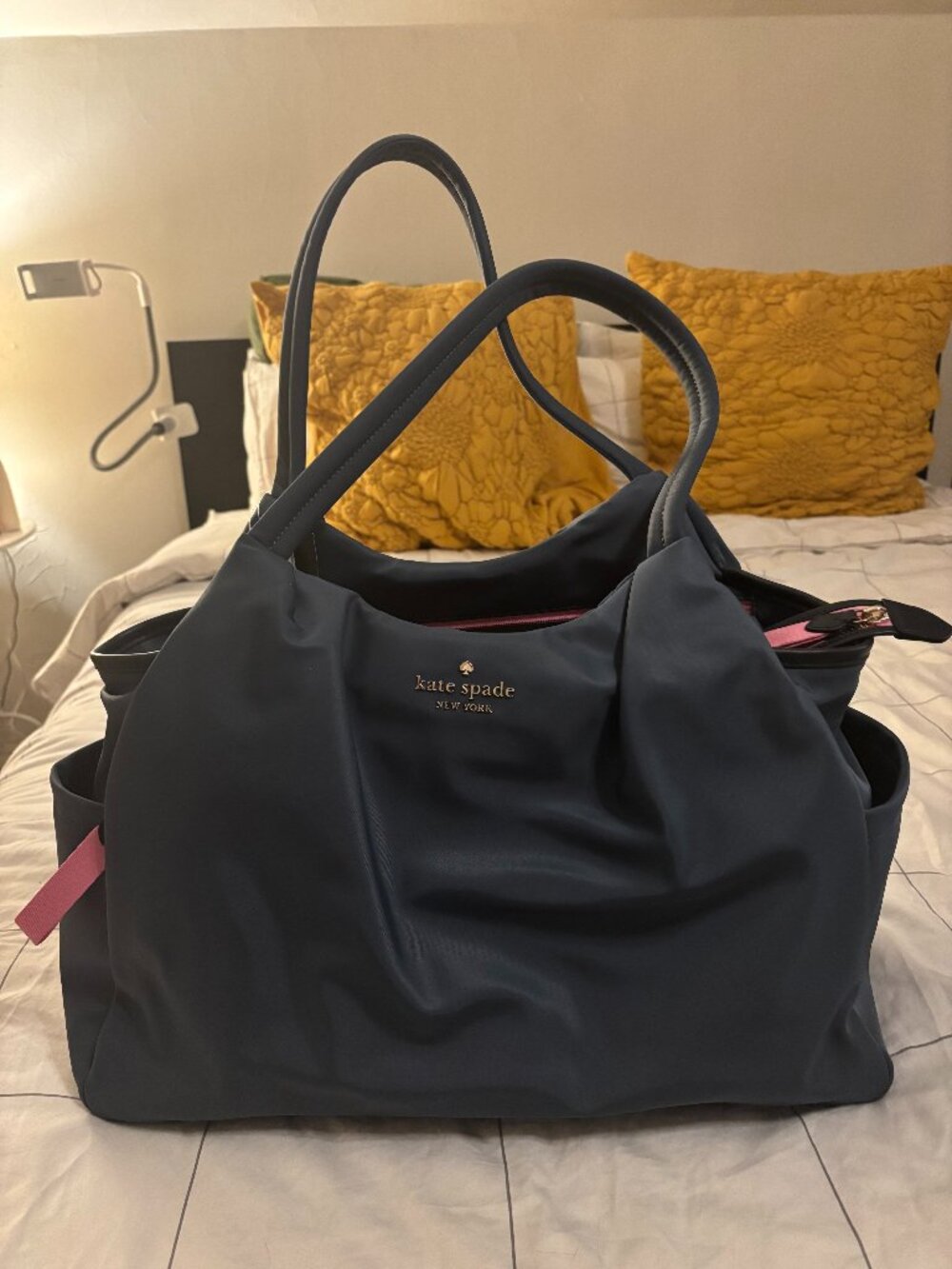 Kate Spade Chelsea Nylon Baby Bag (Blue)